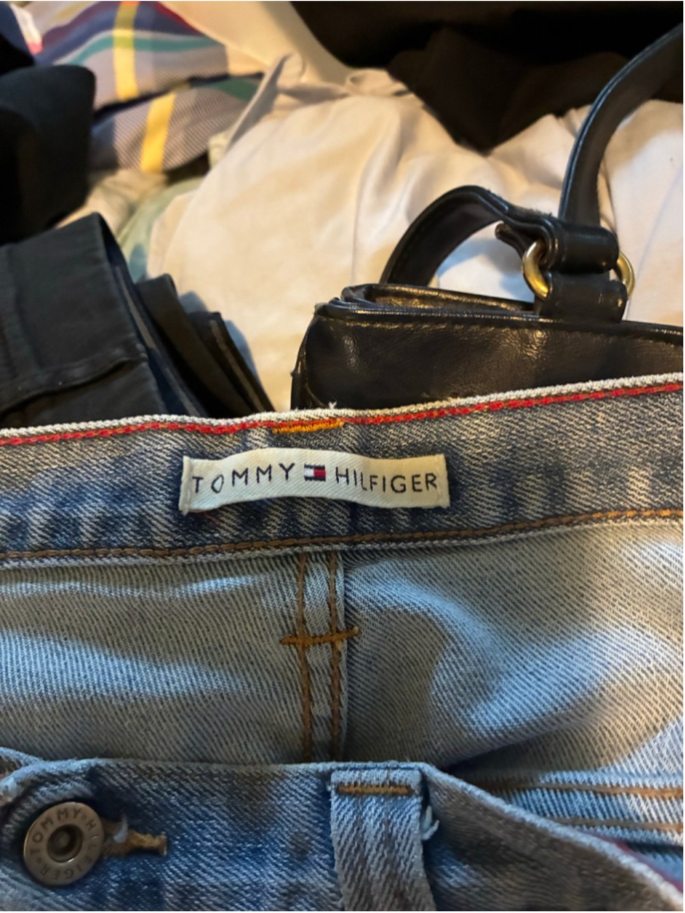 Women's Tommy Hilfiger Cropped Jeans Size 16 Blue - Picture 6 of 6